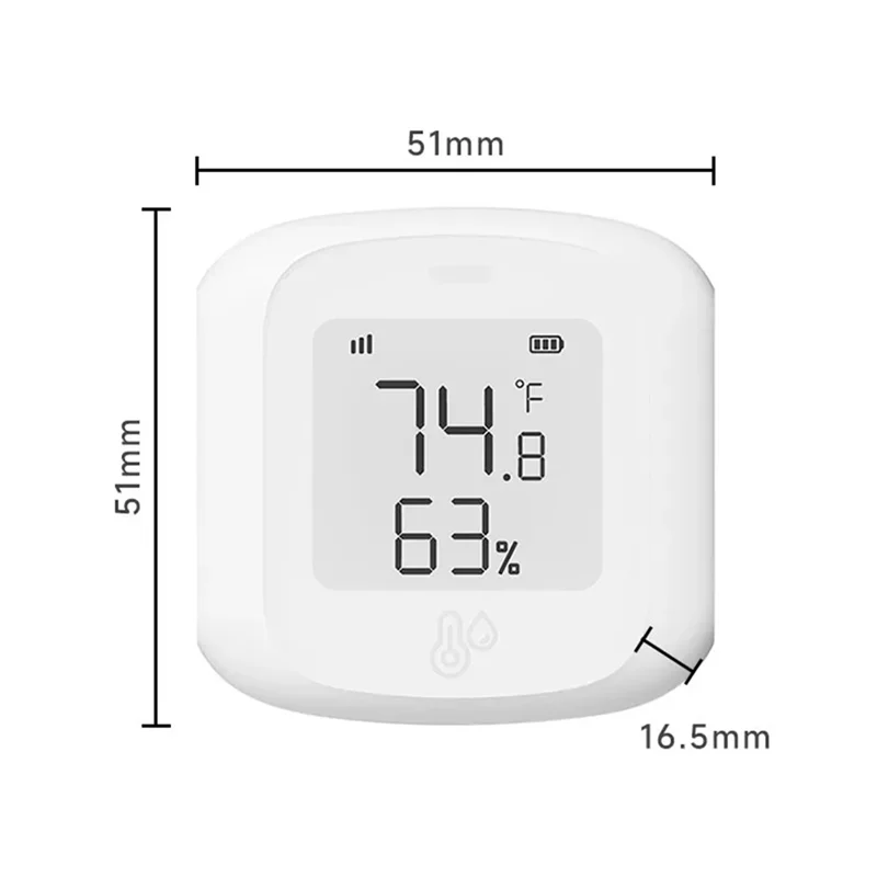 AF91-Tuya Smart Zigbee Wireless  Intelligent Linkage Smart Temperature And Humidity Sensor Support Home