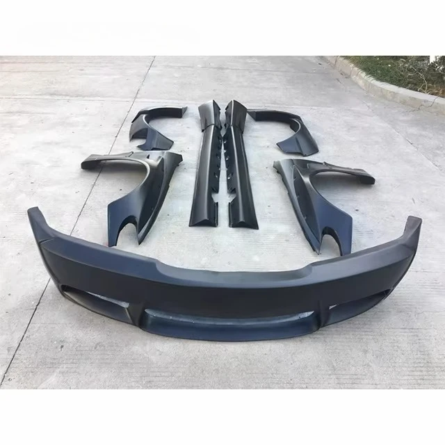 For  E46 Sedan Upgrade Wide Body Kit E46 Wide Front Bumper Side Skirt Fender Flare view 4