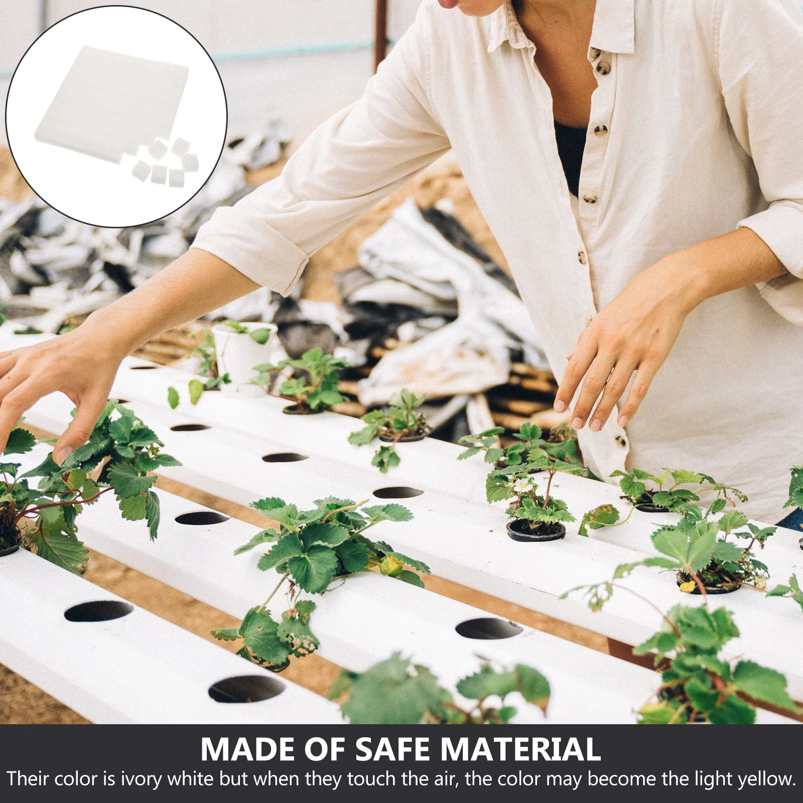 

3 Sheets Hydroponic Sponge Block Easy Use Indoor Garden Vegetables Growing Gardening Tools Soilless Tray Accessories