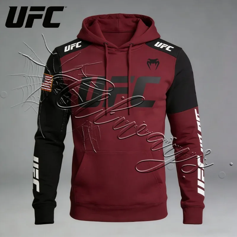 

Новая модель 2026 года: Модная ретро-футболка-худи для мужчин и женщин для единоборств UFC MMA, фитнеса, тренировок, бокса и джиу-джитсу