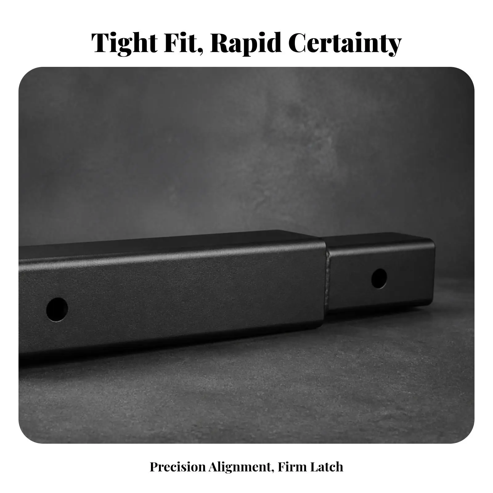 Heavy Duty Trailer Hitch Extension Adapter Steel Tube for Truck RV Boat Secure Pin Lock