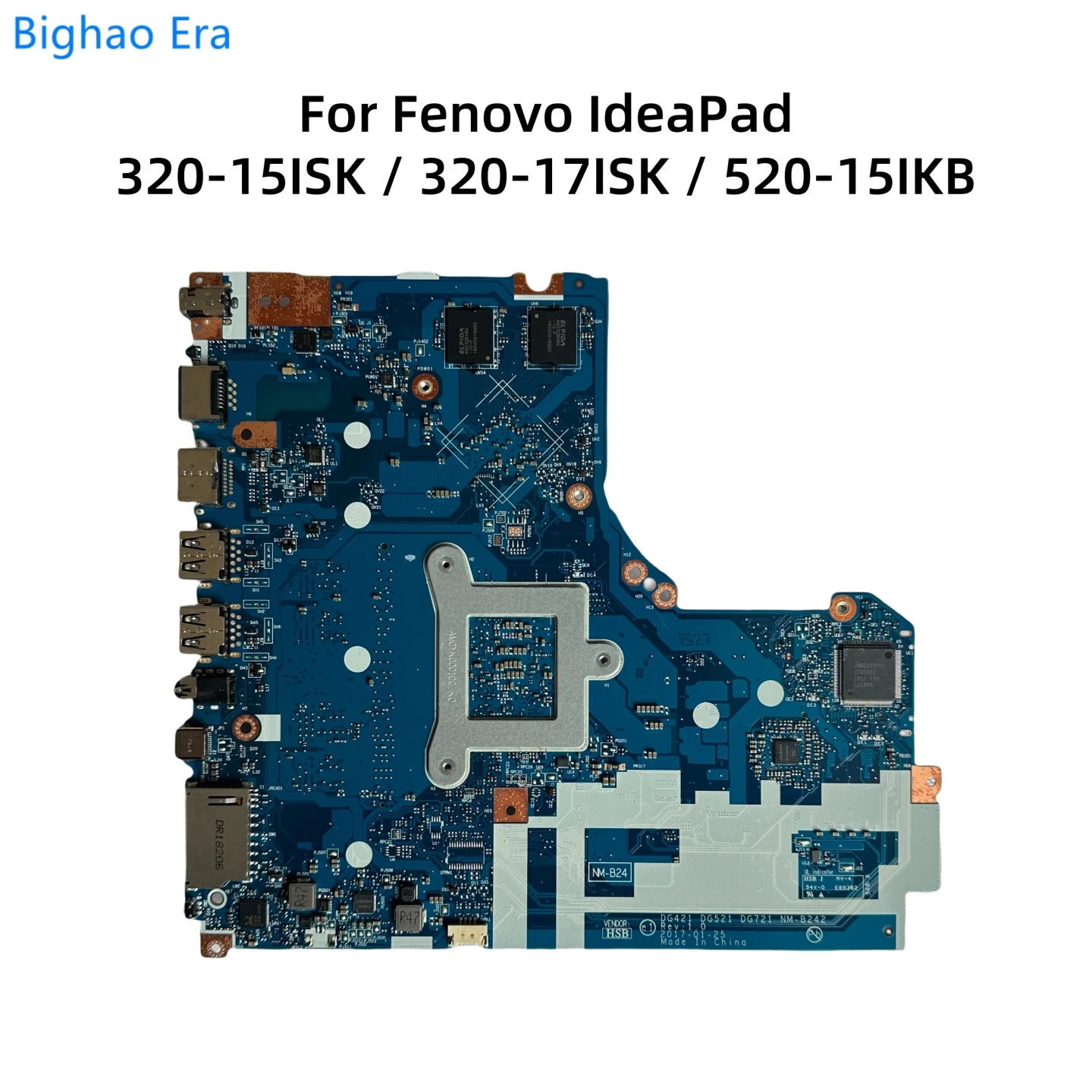 Imagem -02 - Placa-mãe Portátil para Lenovo Ideapad Nm-b242 32015isk 320-17isk 320-15ikb 4415u i3 I57200u I7-7500u Cpu V2g-gpu 4gb-ram