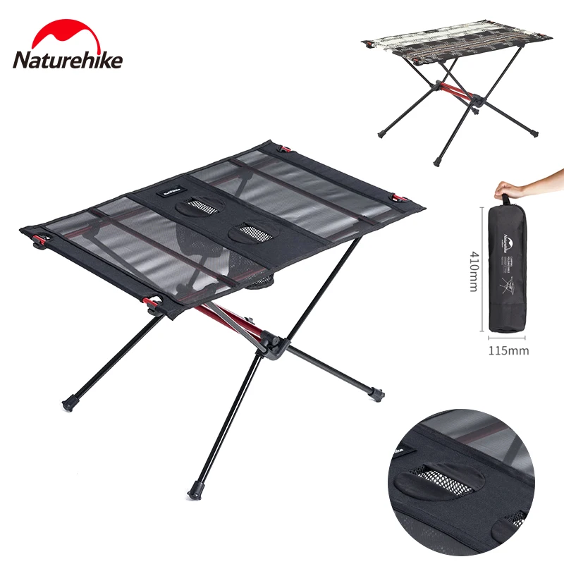 

Naturehike Folding Camping Table Ultralight Outdoor Portable Picnic Beach Fishing BBQ Table Mini Backpacking Hiking Desk Travel