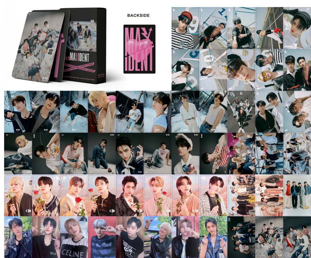 XIURAN 55 Pcs SK MAXIDENT Album Lomo Card Kpop Photocards  Postcards  Series