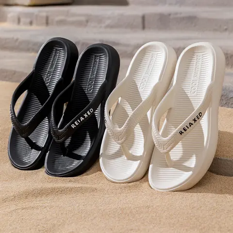 Summer Men's Flip-flops Indoor Outdoor Comfortable Beach Sandals Women Casual open toe Shoes House Flip Flops Home Shoes