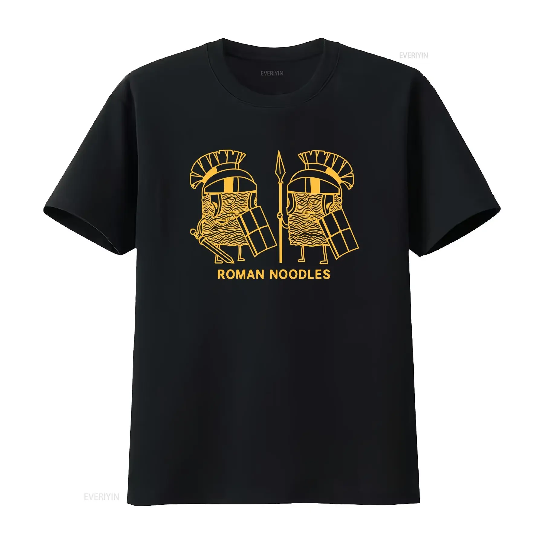 

Mens Roman Noodles T Shirt Funny Ramen Ancient Rome Joke Tee For Guys vintage vintage Washed Stylish fashion streetwear homme