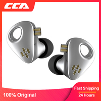 CCA CXS metal aluminum wired headphones HiFi ear-mounted music game subwoofer Physical airflow design of wind tunnel