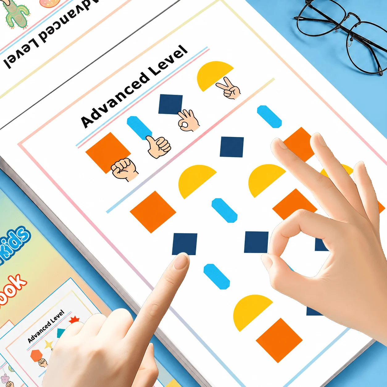 Cahier d'activités Brain Gym pour enfants, 32 pages, entraînement à la coordination œil-main, exercices de pensée logique, livre d'activités pour l'entraînement cérébral
