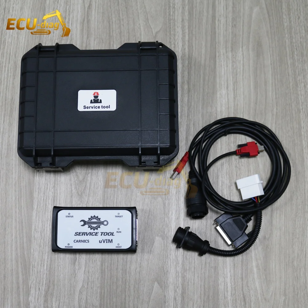 For DOOSAN uVIM Diagnostic Tool Forklift Excavator Engine OBD Interface DDT DCU ECU Scanner with Tablet 2016 2024 Software