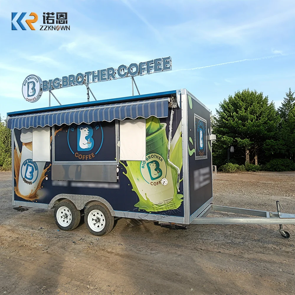 

Mobile Vending Cart Customized Hot Dog Round Food Trailer Hot Dog Cart Commercial Service Window Food Truck Hot Dog Vending Cart