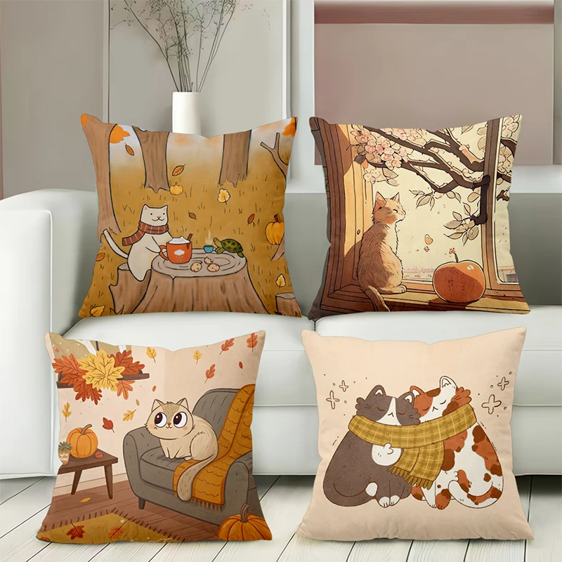Autumn Cats Cushion…