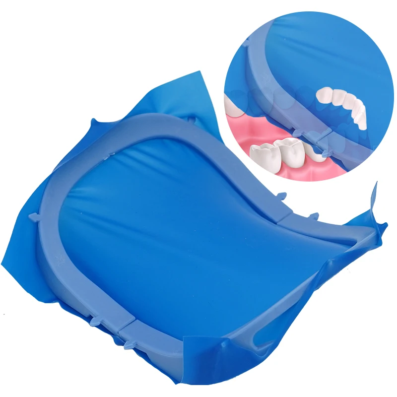 Dental Foldable Frame Plastic Rubber Dam Sheets Bracket Autoclavable Oral Barrier Dentistry Operation Tools