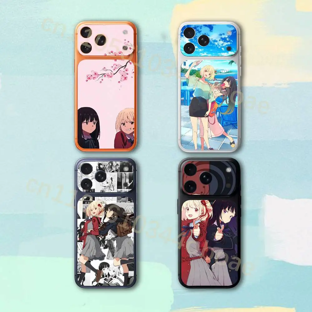 

Защитная пленка-наклейка L-Lycoris R-Recoil для задней панели Apple iPhone 17 Pro, 17 Pro Max с наклейкой-деколем для камеры