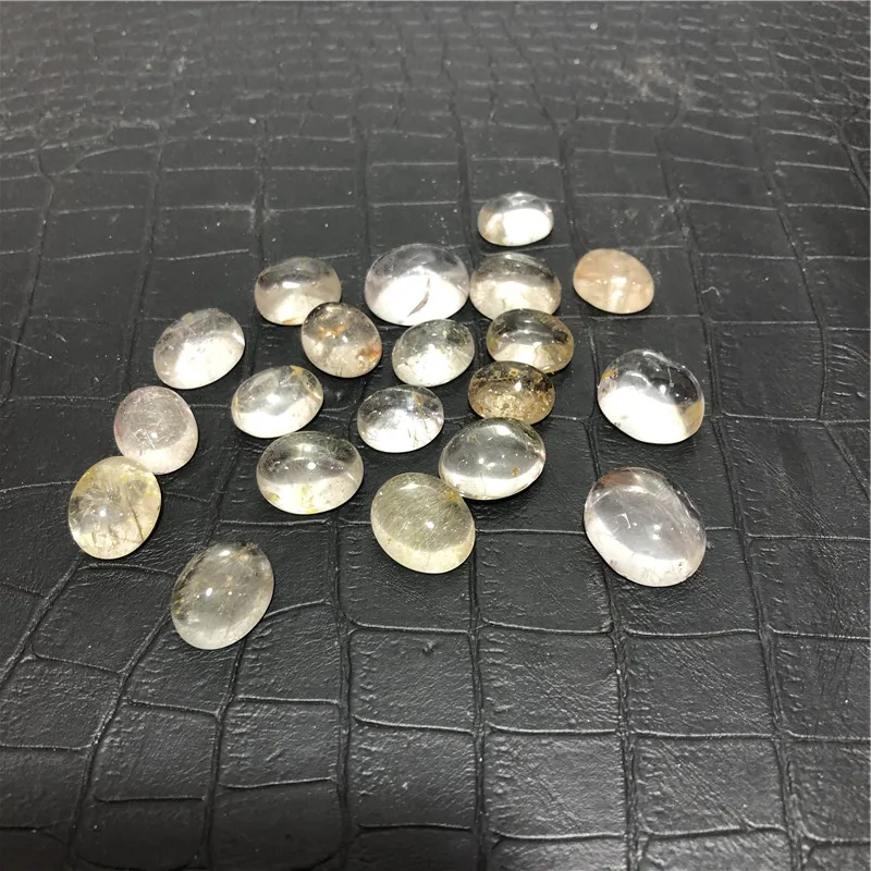 

20pcs top natural clear quartz quality hair crystal using to inlay the finger ring crystal interface