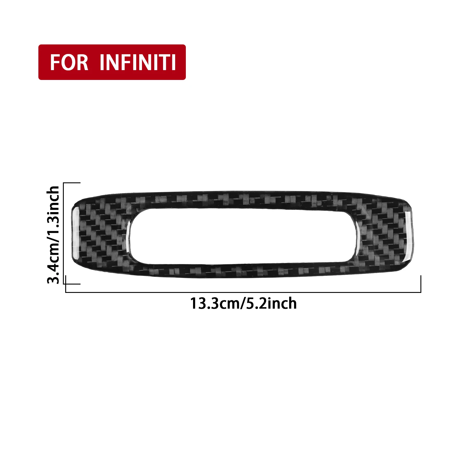 탄소 섬유 지붕 선루프 핸들 패널 장식 커버, 인테리어 장식 스티커, 인피니티 Q50 2014-2020 자동차 액세서리