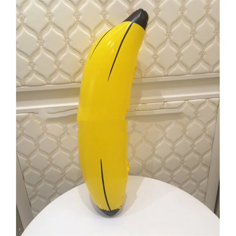 Grand jouet banane gonflable de 66cm, PVC, fruits tropicaux, accessoire de fête mignon pour enfants, jouets d'extérieur pour parents et enfants