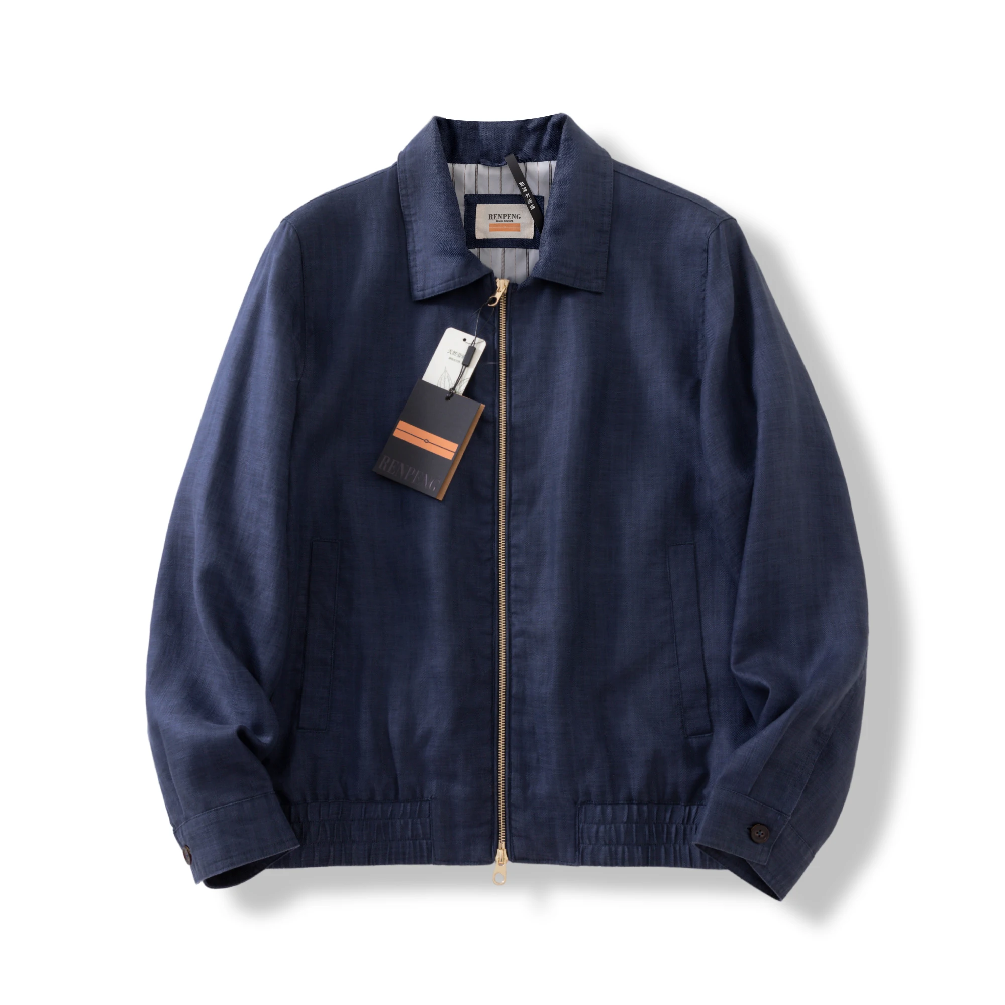 Linen Jacket, Outdoor Climbing, Traveling, Fishing, Sports, Hiking, Self-driving, Solid Color, Men's Simple Casual Fitted Jacket