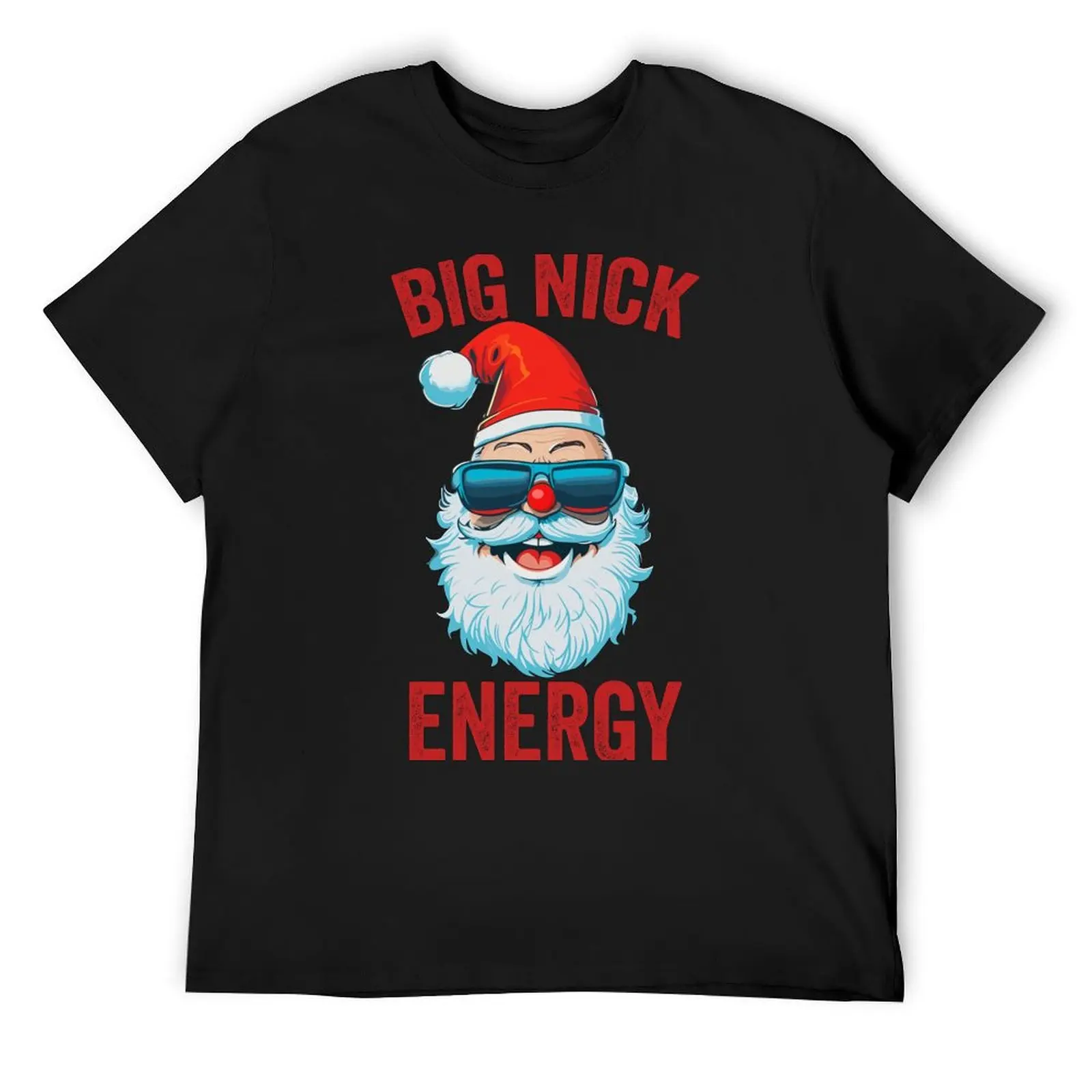 

Big Nick Energy Santa Claus With Sunglasses T-Shirt plain tops man t shirt anime clothes mens designer t shirt