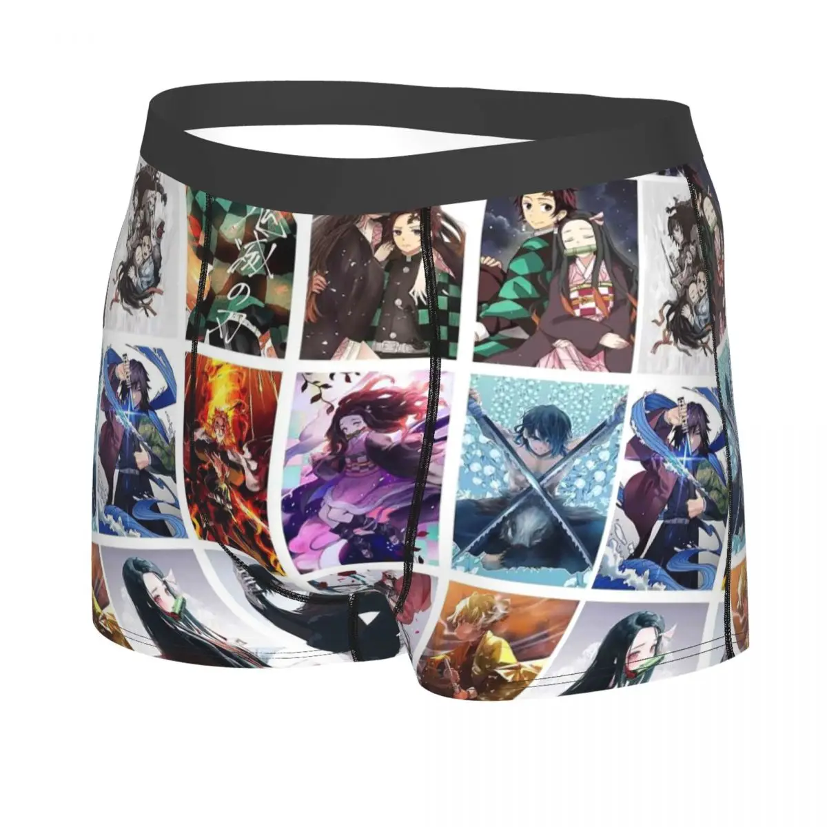 Kimetsu No Yaiba Demon Slayer 7 Men Boxer Briefs Underwear Highly Breathable Top Quality Gift Idea