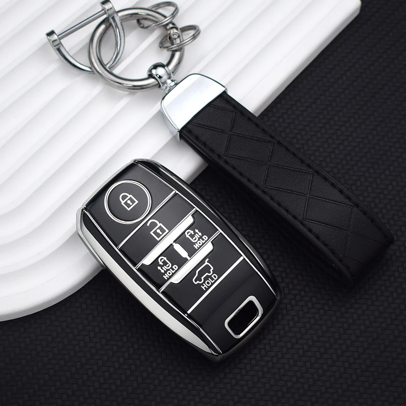 5/6 Buttons TPU Shell for Kia Sorento Sedona 2020 Sportage Grand Carnival 2019 Holder K5 Kx3 K4 Car Key Caes Cover Accessories