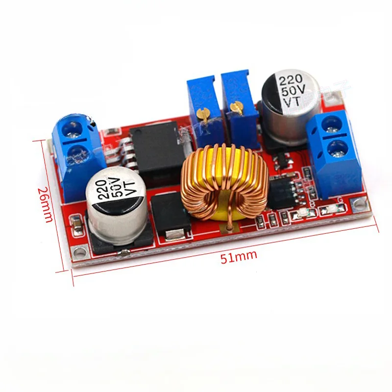 Constant current, constant voltage, high current 5A lithium-ion battery charging LED driving power module