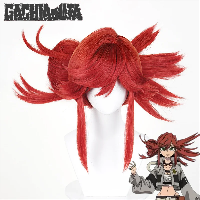 

Аниме GACHI AKUTA Li Glaze, парик для косплея, короткие красные волосы, термостойкие синтетические парики, вечерние игры, роль, Хэллоуин, карнавал, реквизит
