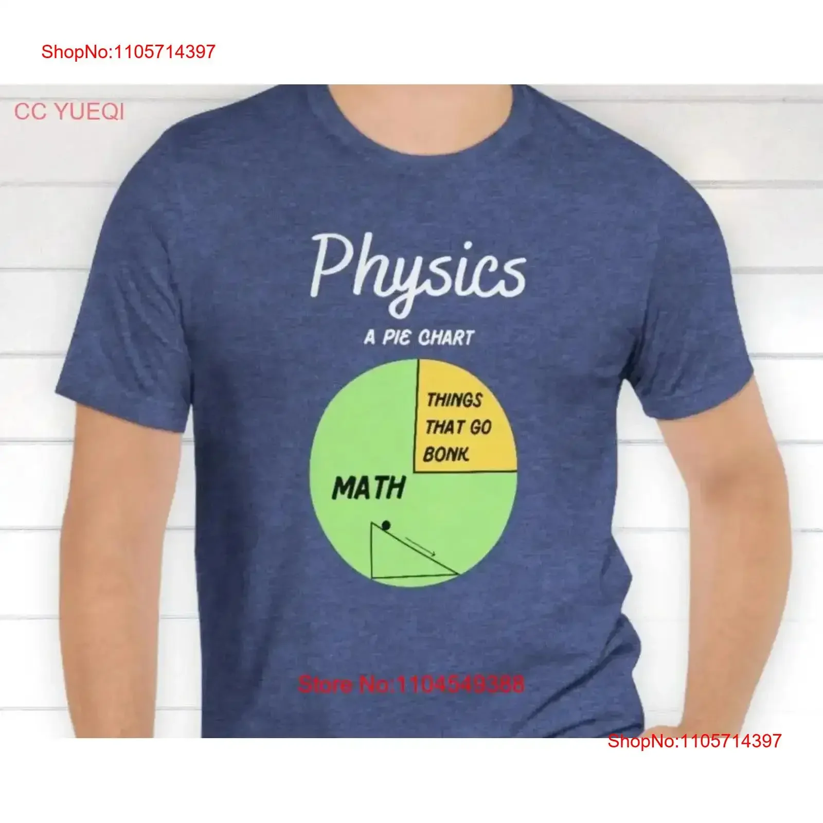 Physics A Pie Chart Funny T Shirt for Physicists Great Science Teachers Lab Techs Scientists Students Geeks and Nerds vintage