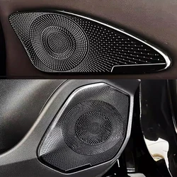 For Lexus RX350h RX350 RX500h 2023 2024  Car Door Loudspeaker Sound Chrome Speaker Cover Trim Frame Sticker Interior