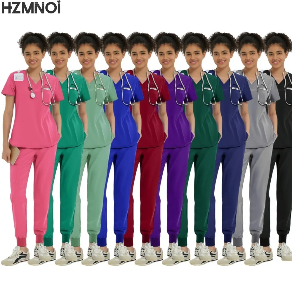 

Nurse Women’s Surgical Scrubs Healthcare Nursing Scrub Uniform Thin Breathable Doctor Work Wear Medical Accessories Dental Scrub