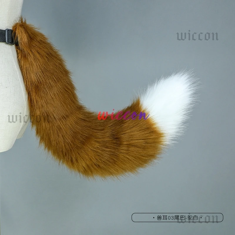 

Kig Fursuit Cosplay Cat Fox Tails Plush Cosplay Costumes Big Tails Dog Furry Tail Role Play Party Props Fursuit Tail for Women