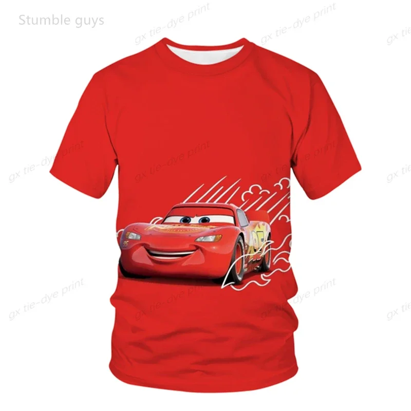 Cars Movie T-Shirt For Kids Lightning McQueen Mater Print Su