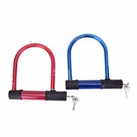 1Pc U Lock Bicycle Bike Motorcycle Cycling Scooter Security Steel Chain with 2 Keys