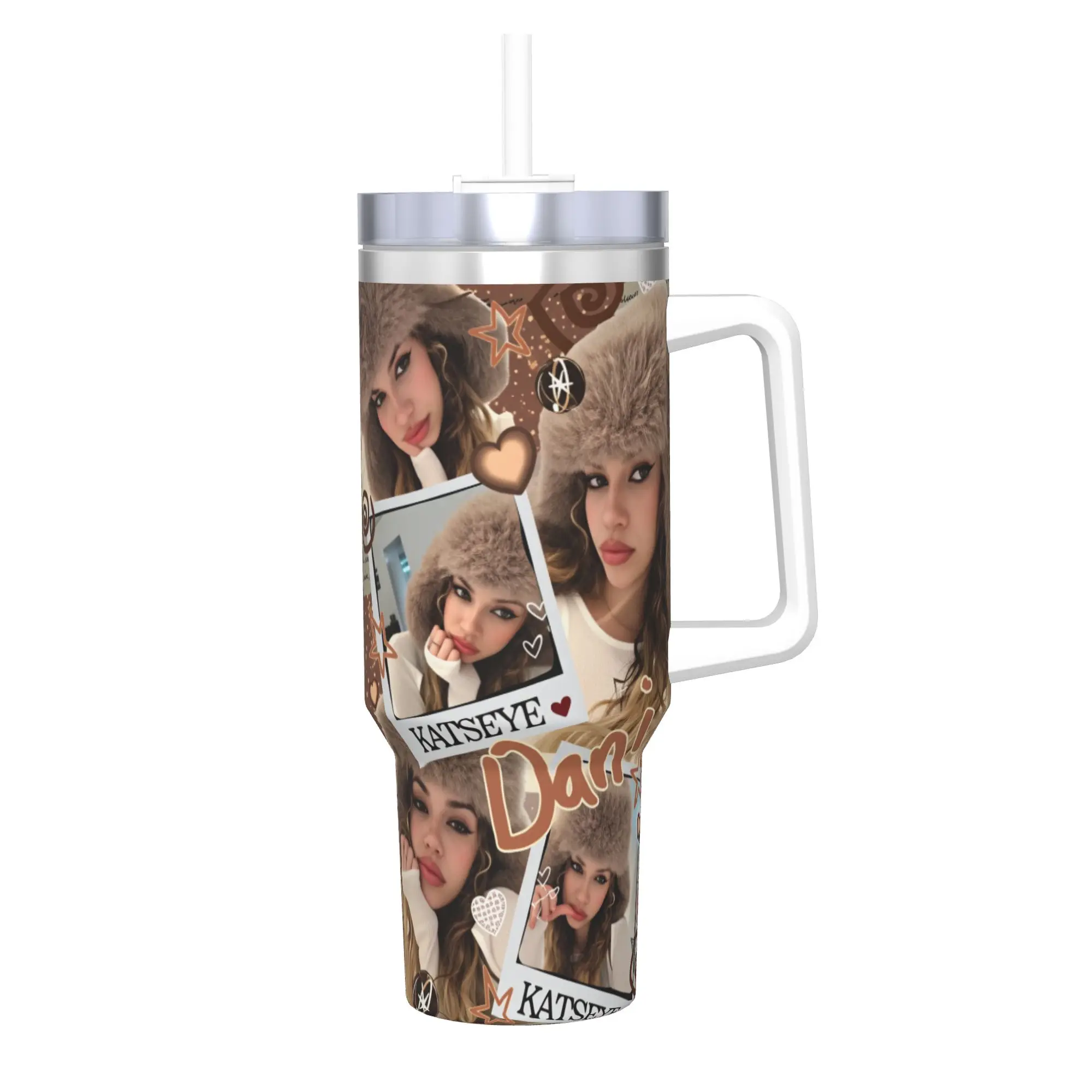 Katseye Kpop Girls  Tumbler  Hot Drinks Water Bottle Leakproof Stainless Steel Thermal Cups Custom Camping Mugs Cup