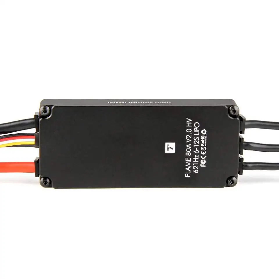 T-MOTOR FLAME 80A HV V2.0 ESC 6-12s waterproof ESC IP54 for commercial UAV drone For P80 U11II MN705S MN805S U7 V2.0 motor