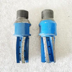 1Pc D25/D22 CNC Finger Bit With 1/2''Gas Thread Segment Diamond Finger Milling Bits For Grinding Granite Marble Stone Slab