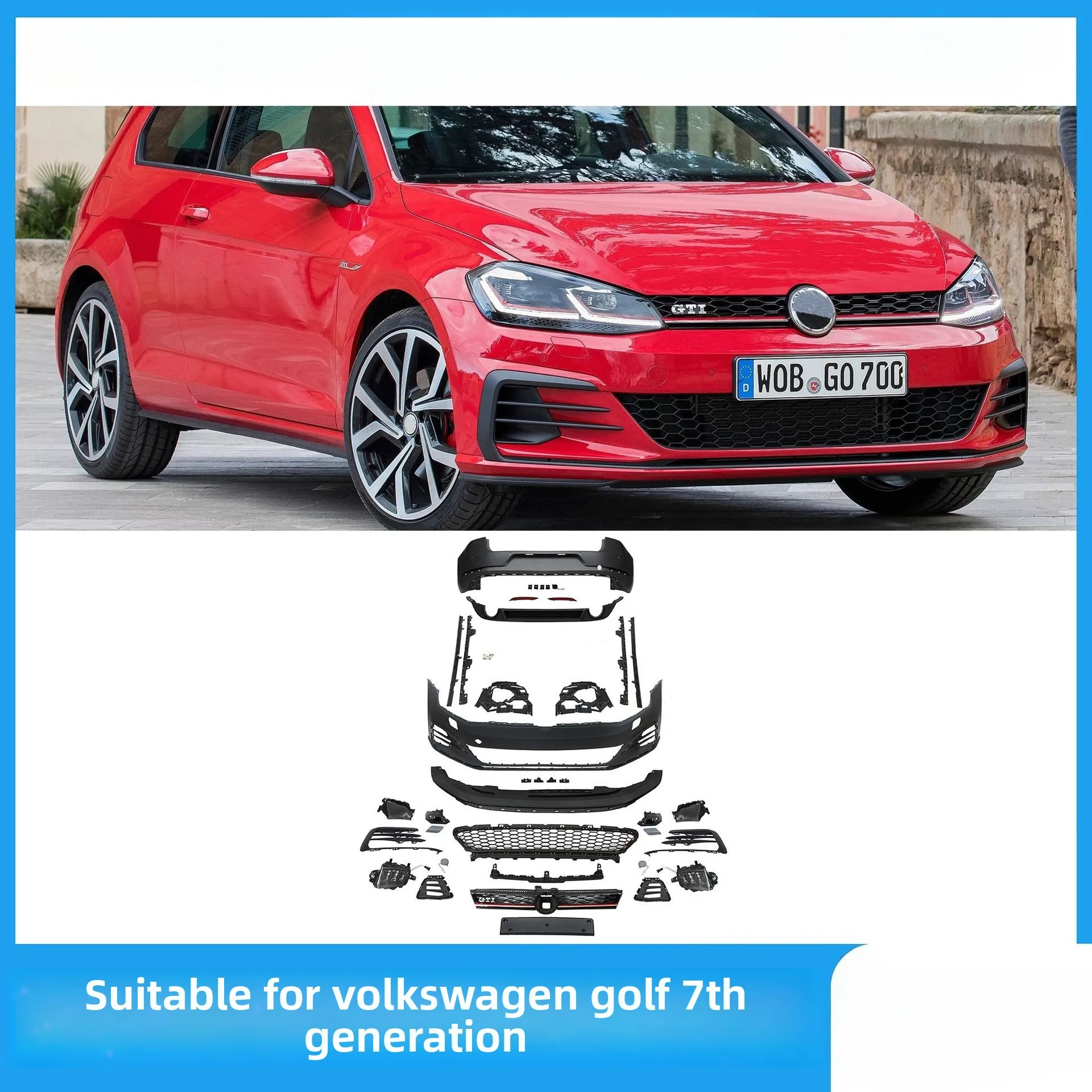 

Подходит для обновления модификации Volkswagen Golf 7.5GTI, комплект бампера