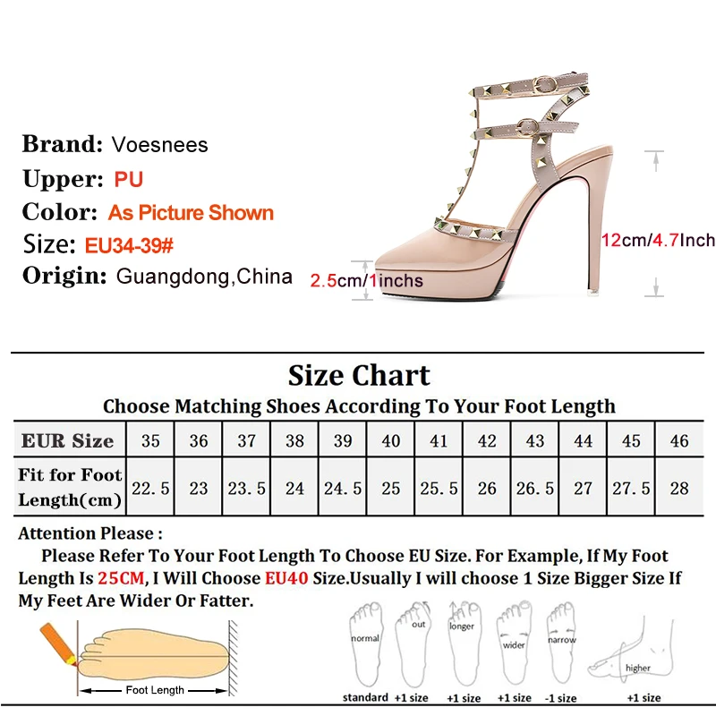 Fashion Buckle Strap Women Pumps 2024 New Summer 10CM 12CM Rivet Single Shoes Waterproof Platform Ladies Pointed Toe High Heels