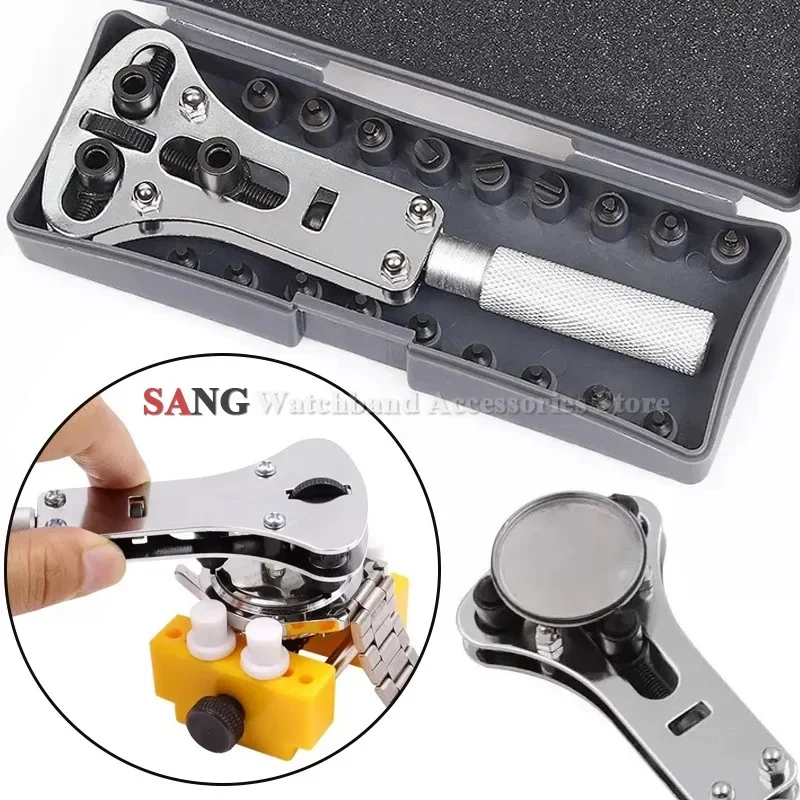 Watch Bottom Opener for Watchmaker Tool Accessories Wrench Steel Watch Case Opener Watch Repair Tools Three Jaw Open Cover Tool