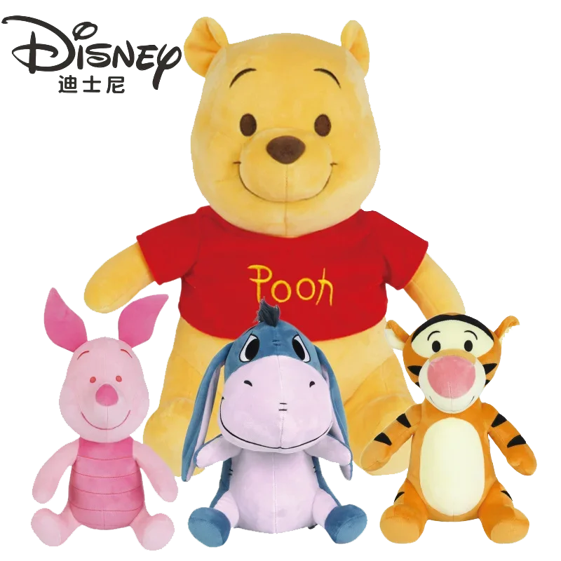 

Disney Cute Animal Plush Toy Eeyore Piglet Tigger Figure Backpack Ornament Trendy Collection Gift For Children Stitch Doll