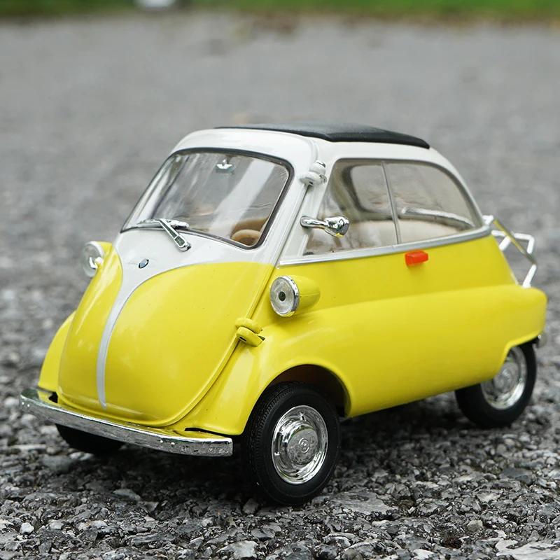 WELLY 1:18 BMW Isetta Toy Alloy Car Diecasts & Toy Vehicles Car Model Miniature Scale Model Car Toys For Children