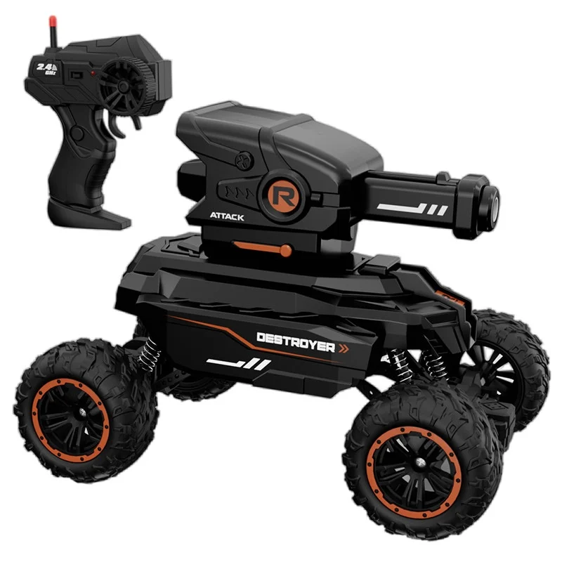Elektrische Afstandsbediening Speelgoed Tank Voor Jongens Off-Road Capable Water Bullet Afvuren Klimmen Auto 2.4g Frequentie Grensoverschrijdend