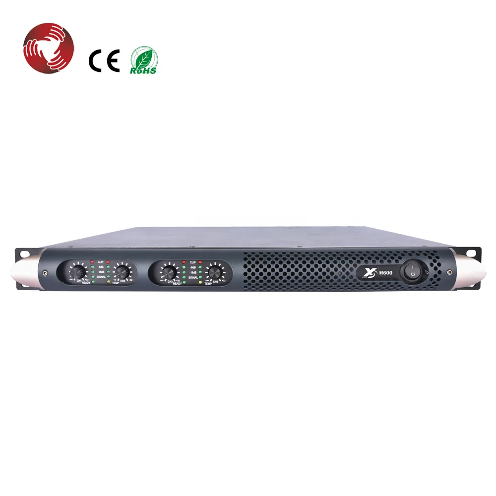 4-channel 1U Size Class d Audio Professional Power Amplifier Sound M450