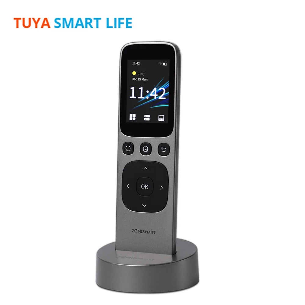 Tuya Smart WiFi Zigbee BLE Central Remote Control with HD Touch Screen Wireless Charging Base Infrared Control Smart Devices