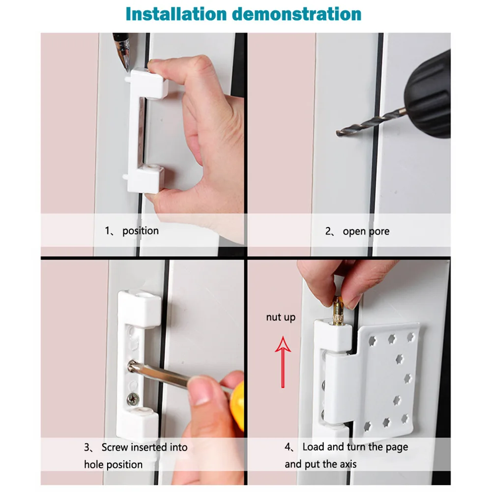 Brand New High Quality Material Practical Use Druable Doors Hinge Flag Aluminum Alloy High Security Left Right