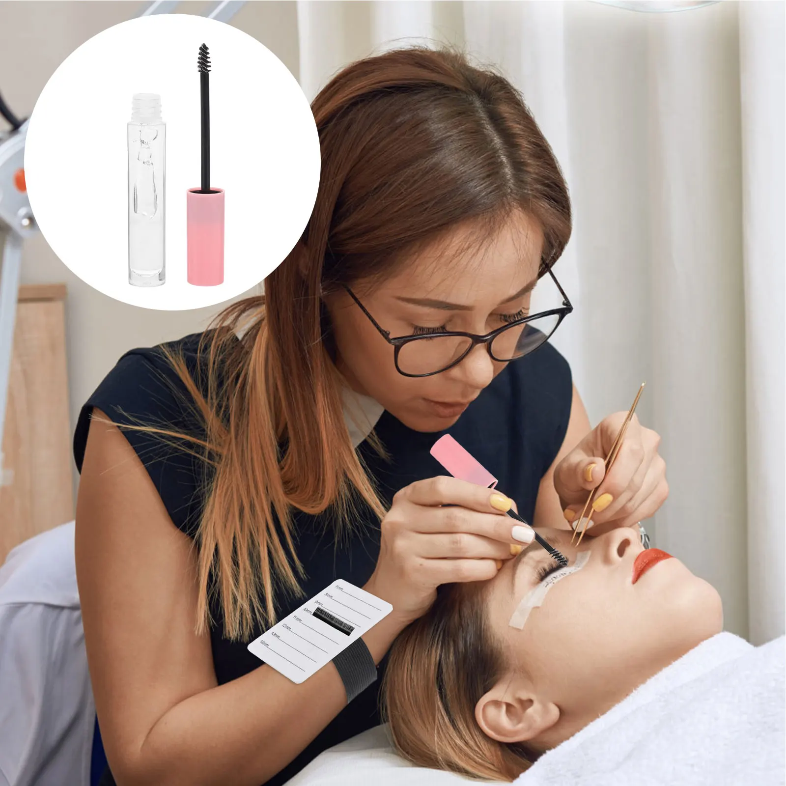 Gel de sobrancelha transparente à prova d'água, fórmula de configuração de sobrancelha de longa duração, acabamento natural, sobrancelhas resistentes ao suor, todos definir