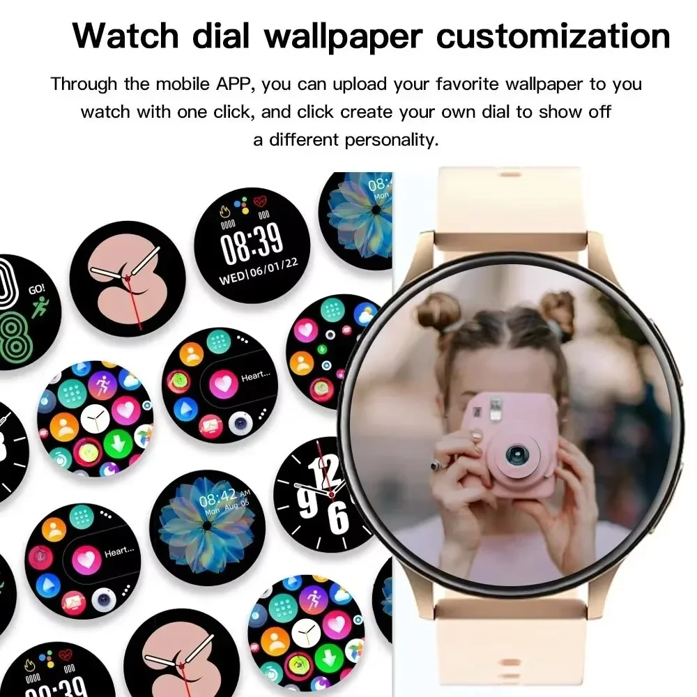 New Smart Watch Bluetooth Call Music Player Health Sport Bracelet Fitness Tracker Heart Rate Smart Monitor Watch Women Men Gift