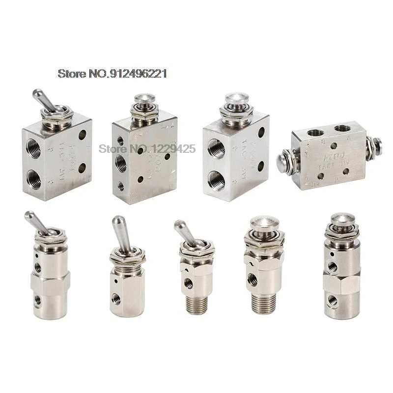 Válvula de palanca neumática TAC TAC-3V/TAC-3P/TAC-3S válvula mecánica interruptor de aire accesorios de cilindro TAC-4P TAC-4V TAC-41V