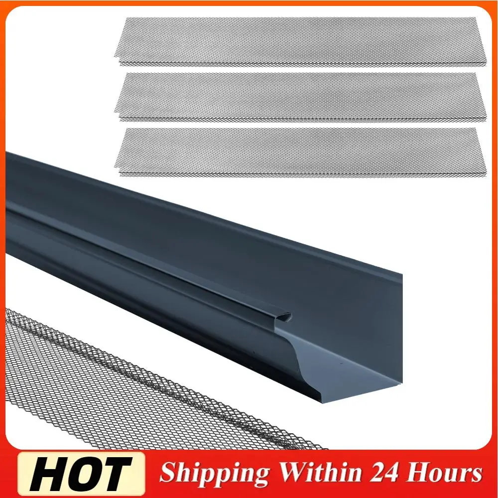 

70 шт. Защитные сетки для водостоков из нержавеющей стали от листьев, 6 дюймов x 210 футов, для защиты отвода дождевой воды