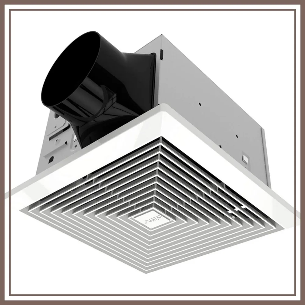 

110CFM Bathroom Exhaust Fan, 1.2 Sones Ultra-Quiet, 4" Duct, Energy-Saving Ventilation for Rooms Up to 110 Sq. Ft.
