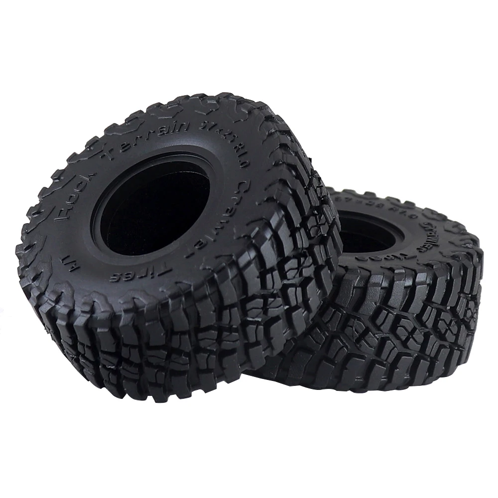 트랙사스 Trx4m1.0인치 Mt 타이어 57x25mm 1/24 Rc 크롤러 트럭 자동차 부품 (Axial Scx24 Deadbolt Axi00001 Axi00002 Gladia 용)